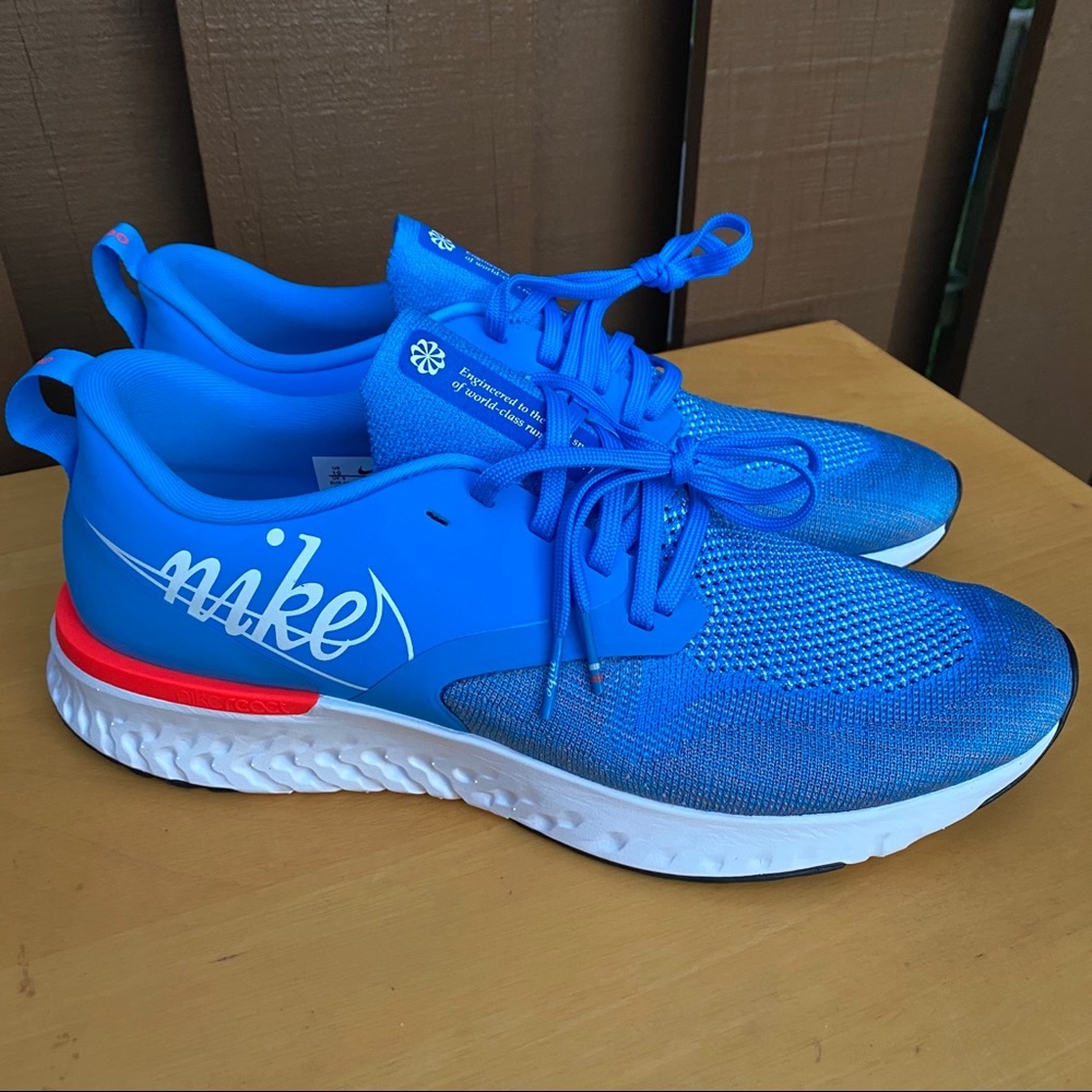 Nike Odyssey React 2 Flyknit Blue Running Shoe 10